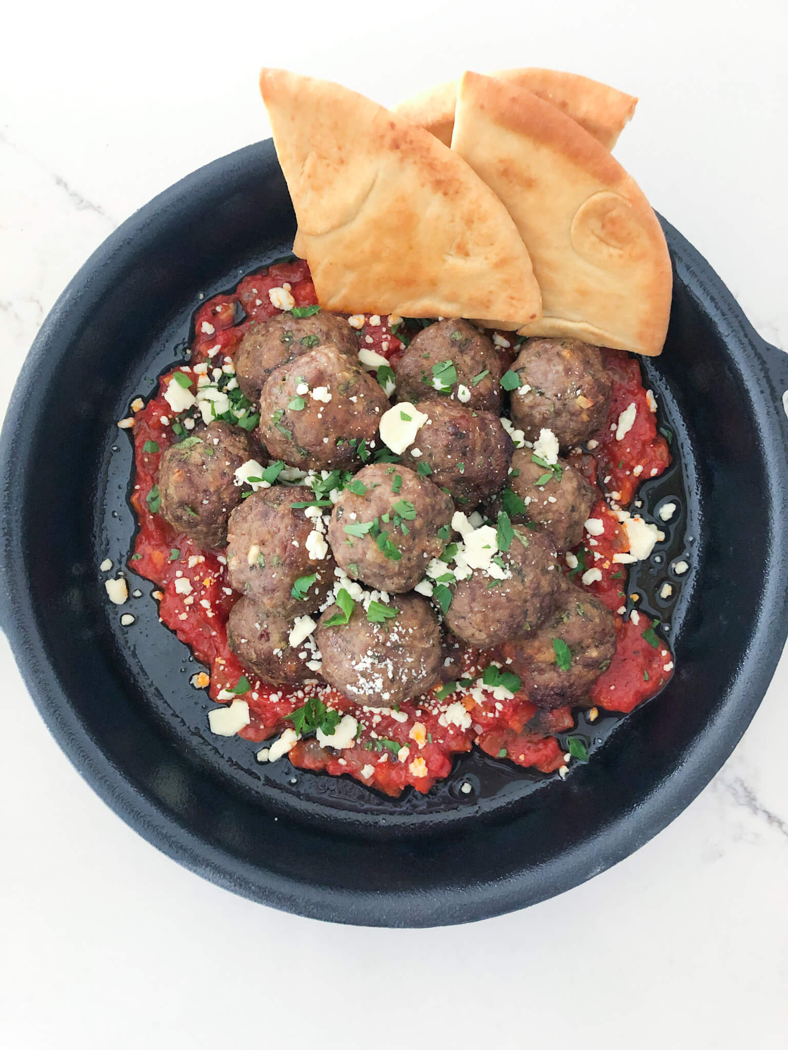 baked beef meatballs with marinara sauce