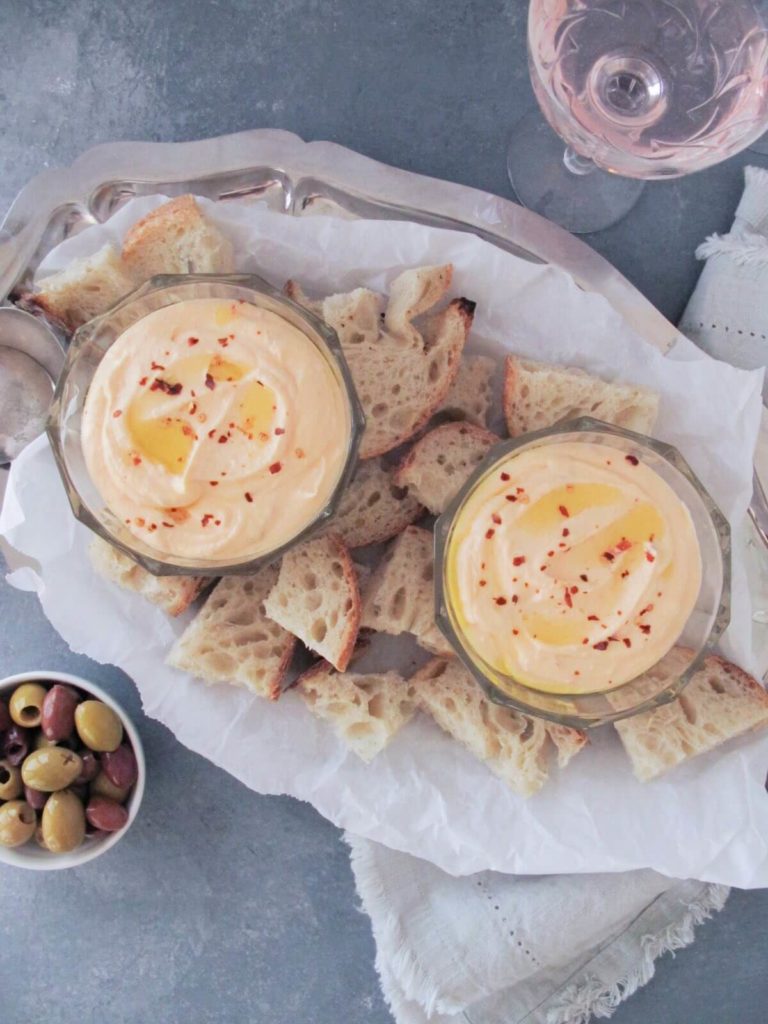 Quick Spicy Feta Cheese Dip (Tirokafteri) - ririsgreekeats.com Quick Spicy Feta Cheese Dip (Tirokafteri) - ririsgreekeats.com