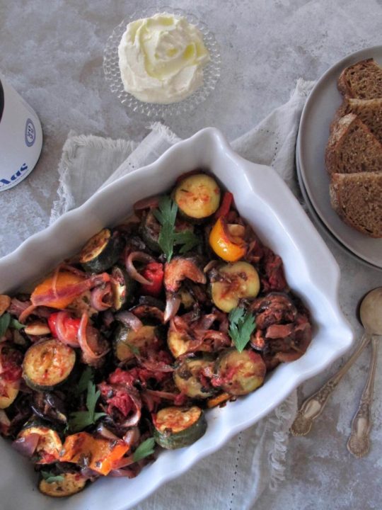 Greek Oven Roasted Vegetables (Briam Recipe)