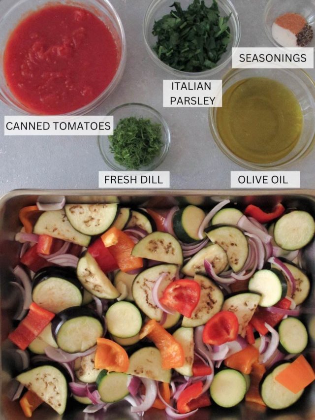 Greek Oven Roasted Vegetables (Briam Recipe)