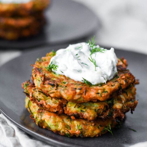 Kolokithokeftedes Recipe (Greek Zucchini Fritters With Feta ...